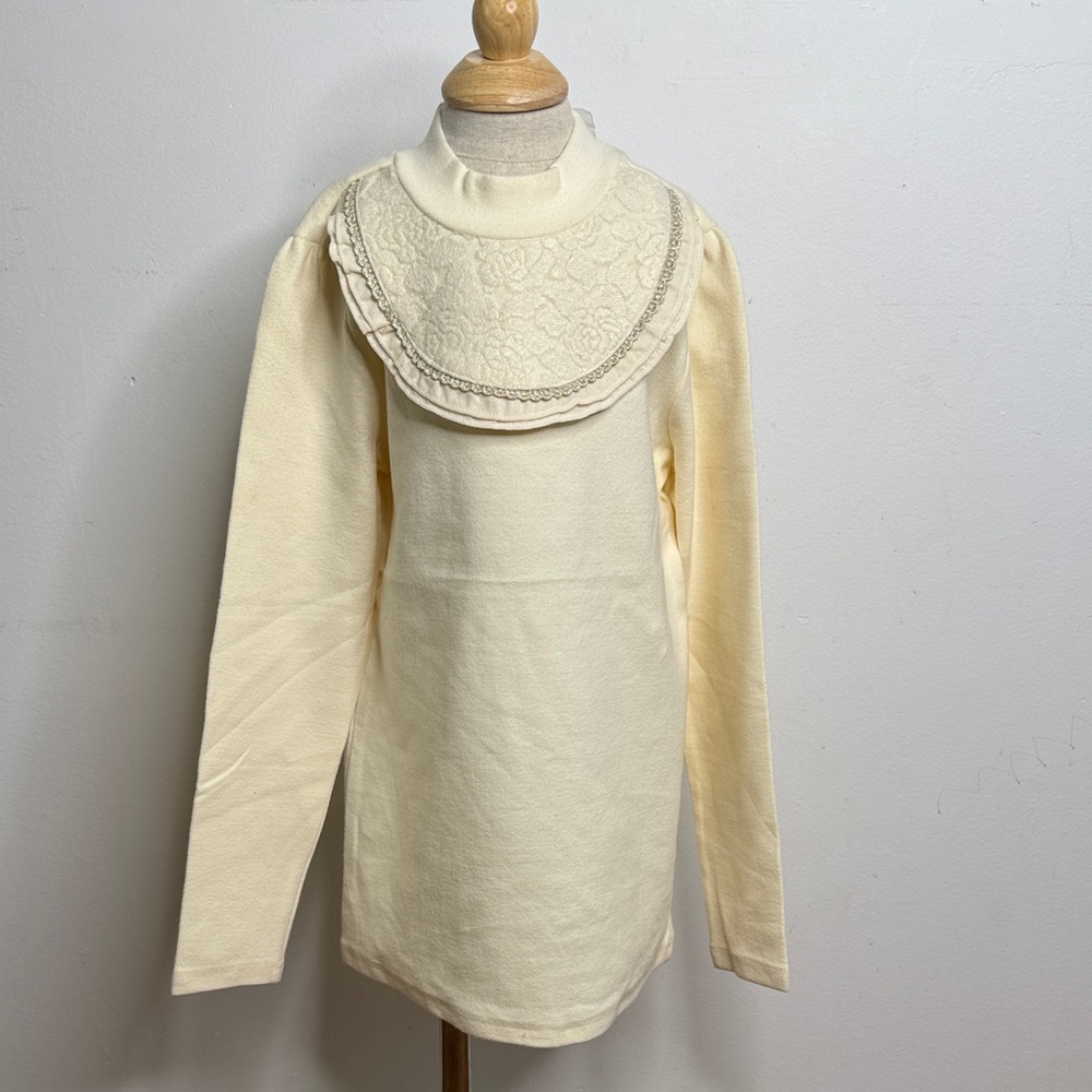 Elegant Cream Kids Formal Dress